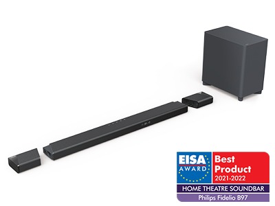 Soundbar με πανίσχυρο ασύρματο υπογούφερ Fidelio B97