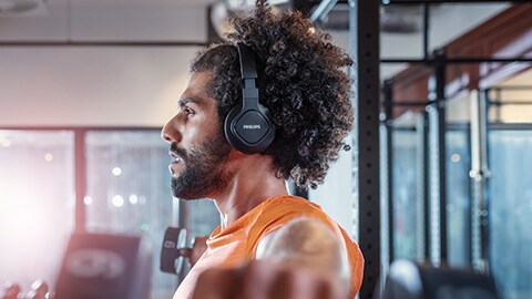 Ακουστικά Philips για σπορ με στήριγμα κεφαλής
