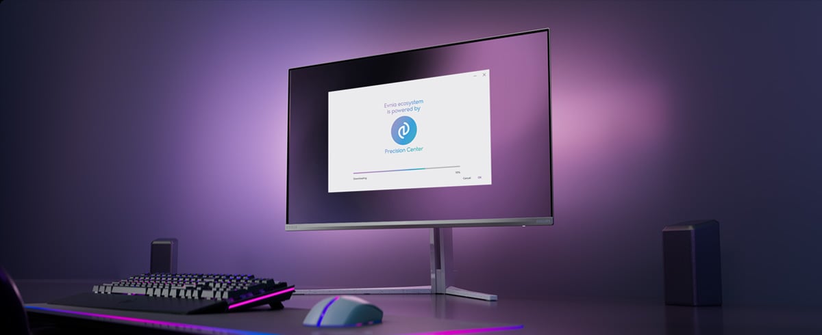 Η οθόνη Philips Evnia έχει ρυθμιστεί για το Precision Center